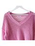 Madewell Solid Pink Open-Knit Sweater Size XL - photo 2