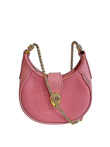 Bvlgari BVLGARI Ellipse Micro Chain Shoulder Bag, Snake Serpenti Pink, Women's (view 1)