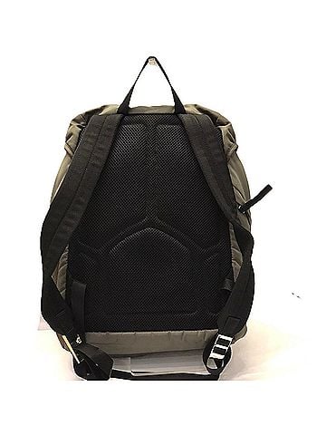 Prada Prada nylon backpack/daypack with plate in khaki green (view 2)