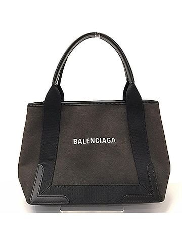 Balenciaga Balenciaga Cabas S Navy 339933 Cotton Canvas Tote Bag Handbag BALENCIAGA (view 1)