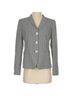maxmara 100% Cotton 63% Acetate 37% Viscose Houndstooth Black White Blazer Size 8 - photo 1
