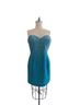 Panoply 100% Poly Teal Cocktail Dress Size 12 - photo 1