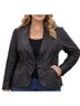 Classiques Entier Solid Black Leather Jacket Size XL - photo 1