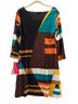 Sunny Leigh Color Block Multi Color Casual Dress Size M - photo 2