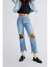 We the Free 100% Cotton Solid Blue Jeans Size 28 - photo 4