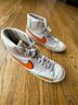 Nike White Orange Teal Red Sneakers Size 10 1/2 - photo 9