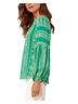 Hale Bob Aztec Or Tribal Print Green Long Sleeve Blouse Size XS - photo 5