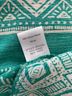 Hale Bob Aztec Or Tribal Print Green Long Sleeve Blouse Size XS - photo 7