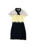 Sandro Color Block Yellow Black Blue Cocktail Dress Size 1X - photo 1