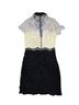 Sandro Color Block Yellow Black Blue Cocktail Dress Size 1X - photo 2