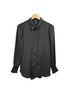 Ellen Tracy Houndstooth Black Gray Long Sleeve Button-Down Shirt Size S - photo 1