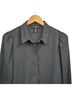 Ellen Tracy Houndstooth Black Gray Long Sleeve Button-Down Shirt Size S - photo 4