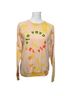 Clare V. 100% Cotton Tie-dye Multi Color Pink Yellow Orange Sweatshirt Size S - photo 1