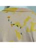 Clare V. 100% Cotton Tie-dye Multi Color Pink Yellow Orange Sweatshirt Size S - photo 6
