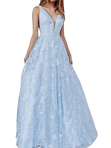 Jovani Butterfly Beaded Cocktail Dress (view 1)