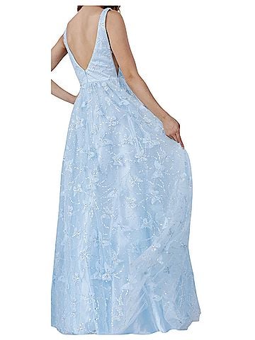 Jovani Butterfly Beaded Cocktail Dress (view 2)