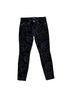 7 For All Mankind Paisley Black Velour Pants Size 26 - photo 1