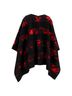 Dsquared2 100% Wool Red Dsquared2 Reversible Poncho in Red Wool One size - photo 3