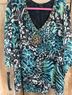 Nue Options Animal Print Multi Color 3/4 Sleeve Blouse Size 3X - photo 5