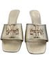 Tory Burch Gold Heels Size 7 1/2 - photo 2