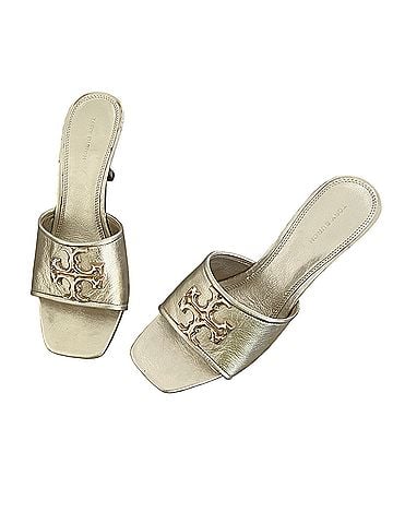 Tory Burch Tory Burch Eleanor Metallic Medallion Mule Sandals Heels (view 1)