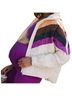 Free People Chevron-herringbone Multi Color White Purple Brown Orange Black Jacket Size S - photo 2