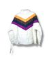 Free People Chevron-herringbone Multi Color White Purple Brown Orange Black Jacket Size S - photo 6