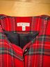 Talbots Plaid Red Black Jacket Size 8 - photo 4