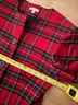 Talbots Plaid Red Black Jacket Size 8 - photo 5