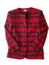 Talbots Plaid Red Black Jacket Size 8 - photo 2