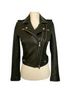 IRO Solid Black Leather Jacket Size 4 - photo 15