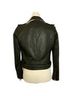 IRO Solid Black Leather Jacket Size 4 - photo 2