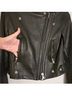 IRO Solid Black Leather Jacket Size 4 - photo 7