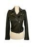 IRO Solid Black Leather Jacket Size 4 - photo 1