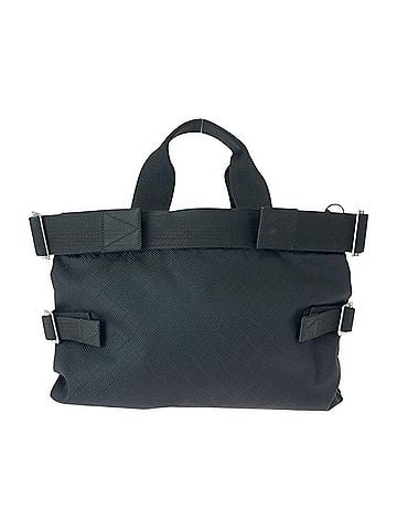 Bottega Veneta BOTTEGA VENETA Black Nylon Tote Bag with Silver Hardware, P02003797D, Men's Business (view 1)