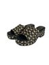Beach By Matisse Black Gold Wedges Size 8 - photo 1