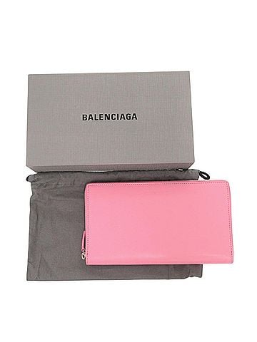 Balenciaga Excellent condition Balenciaga Essential Continental Wallet 664041, pink leather long wallet 0743BALENCIAGA (view 2)