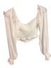 Windsor 100% Polyester 100% Polyester White Long Sleeve Blouse Size XS - photo 2