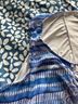 Avenue 94% Polyester 6% Spandex 100% Polyester Floral Stripes Blue Multi Color Romper Size 26 - photo 9