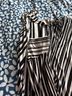 Liz McCoy Stripes Black White Button-Down Shirt Size 3X - photo 6