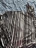 Liz McCoy Stripes Black White Button-Down Shirt Size 3X - photo 7