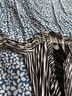 Liz McCoy Stripes Black White Button-Down Shirt Size 3X - photo 4
