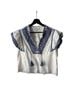 Intermix 100% Cotton White Short Sleeve Blouse Size L - photo 1