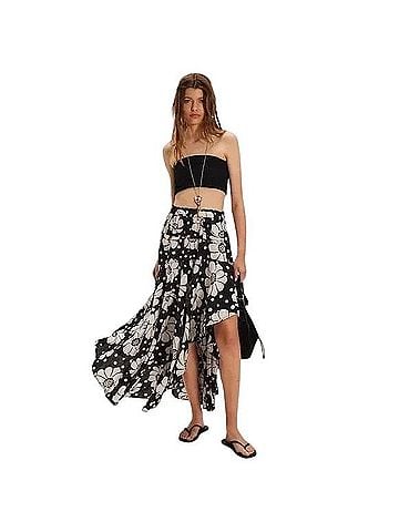 Free People Poppy Printed Maxi Skirt Casual Skirt (view 2)