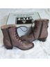 FRYE Gray Brown Ankle Boots Size 7 - photo 4