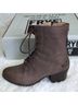 FRYE Gray Brown Ankle Boots Size 7 - photo 6