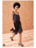 Ulla Johnson 100% Silk 100% Polyester Black Silk Skirt Size 0X - photo 5