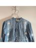 Johnny Was Solid Blue White Long Sleeve Button-Down Shirt Size XS - photo 7
