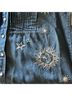 Johnny Was Solid Blue White Long Sleeve Button-Down Shirt Size XS - photo 6
