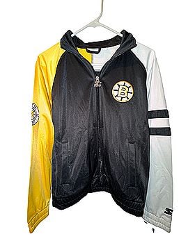 Starter Bruins Ladies Line Up Track Jacket (view 1)